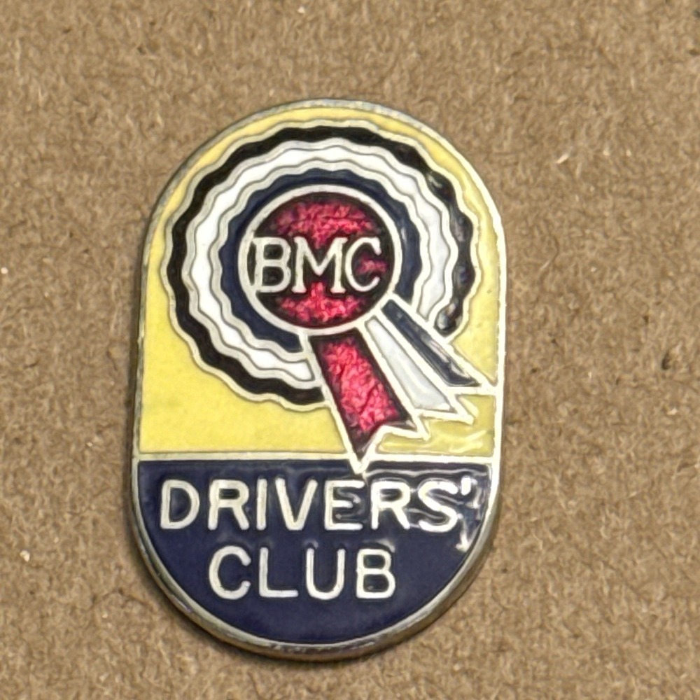 BMC Drivers Club The British Motor Corporation Ltd Car European Lapel Pin VTG